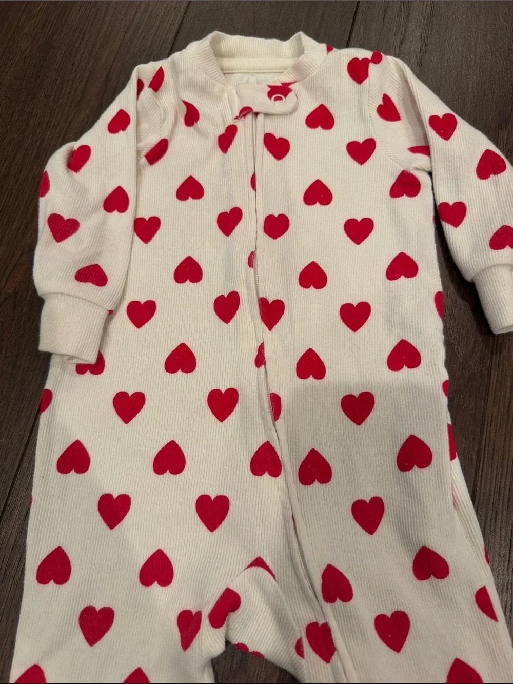 Little Planet Organic by Carter’s 6 Month Heart Zipper Onesie - C39-143
